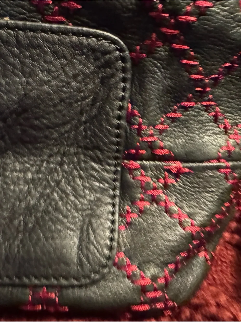 Rare Isabella Fiore Leather Shoulder Hobo Bag with Multicolor Floral Embroidery - Picture 8 of 12